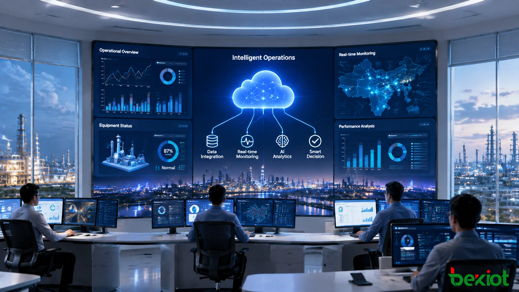 Plataforma de información empresarial inteligente que respalda la gestión digital, el análisis de datos y las operaciones comerciales conectadas