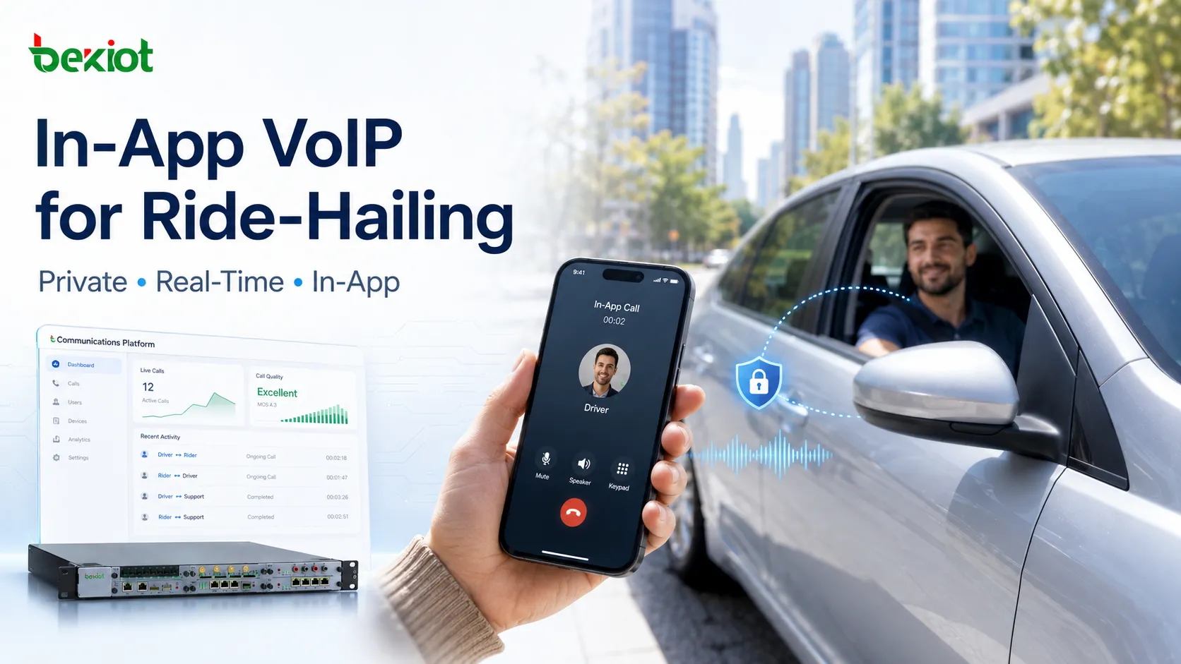 Llamadas en tiempo real sin exponer números de teléfono: ¿por qué las apps de transporte bajo demanda recurren a VoIP?