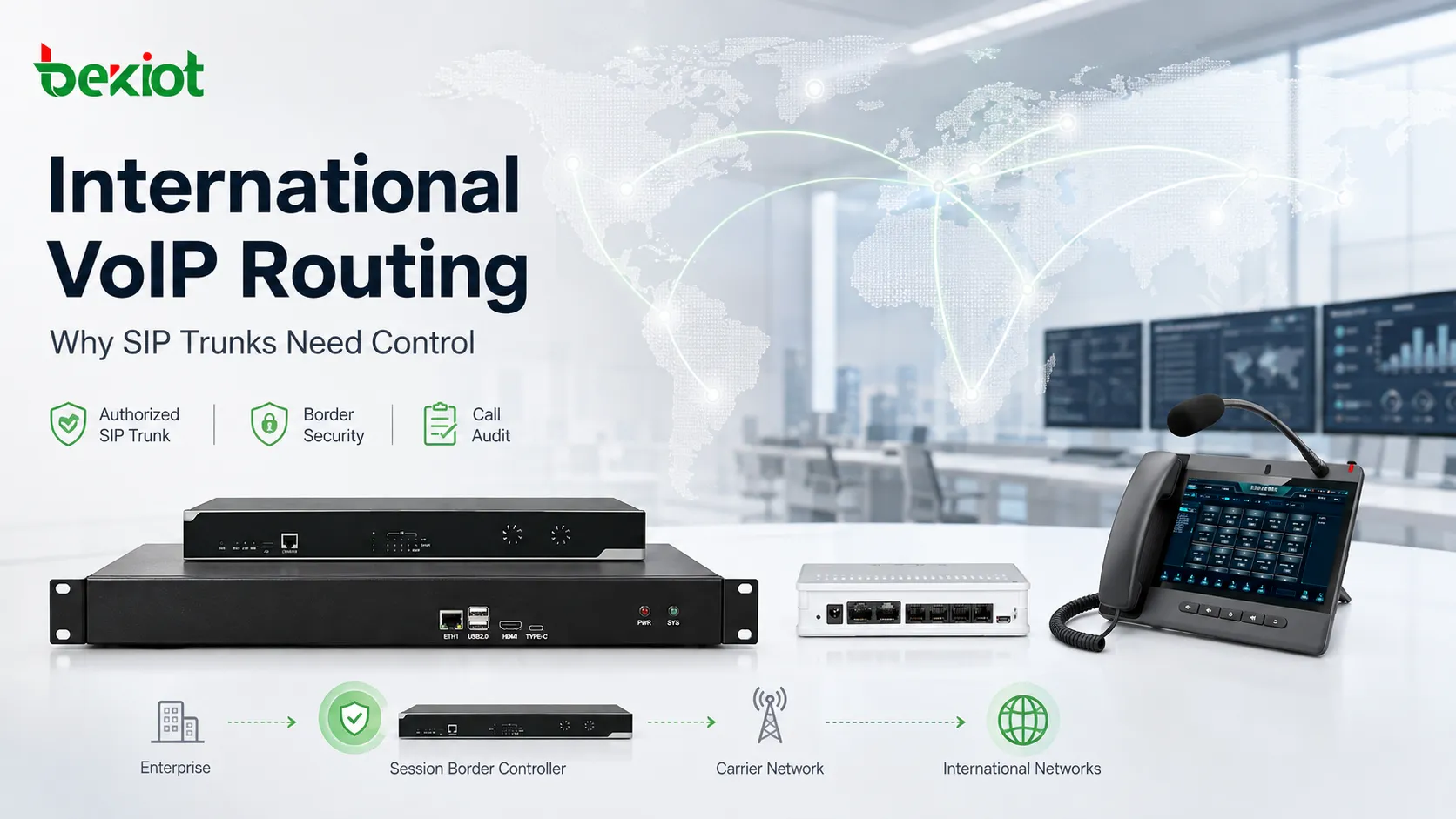 ¿Por qué la VoIP internacional debe mantener bajo control el enrutamiento de los troncales SIP?