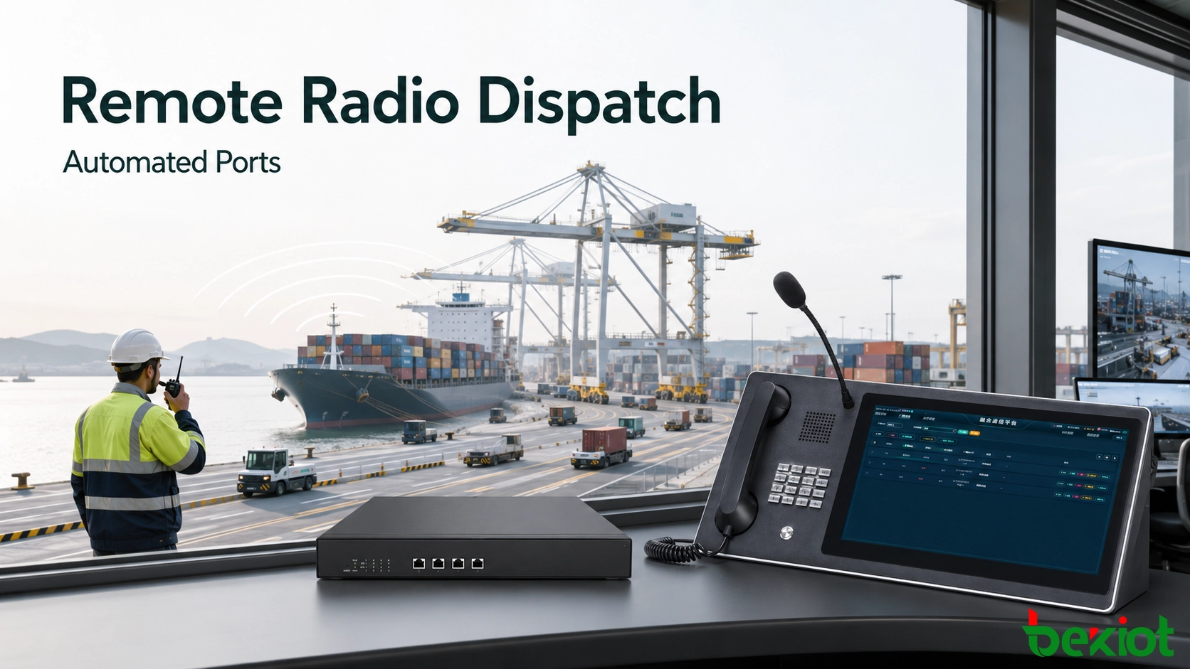 Despacho por radio remoto para puertos automatizados: una solución práctica con puerta de enlace RoIP