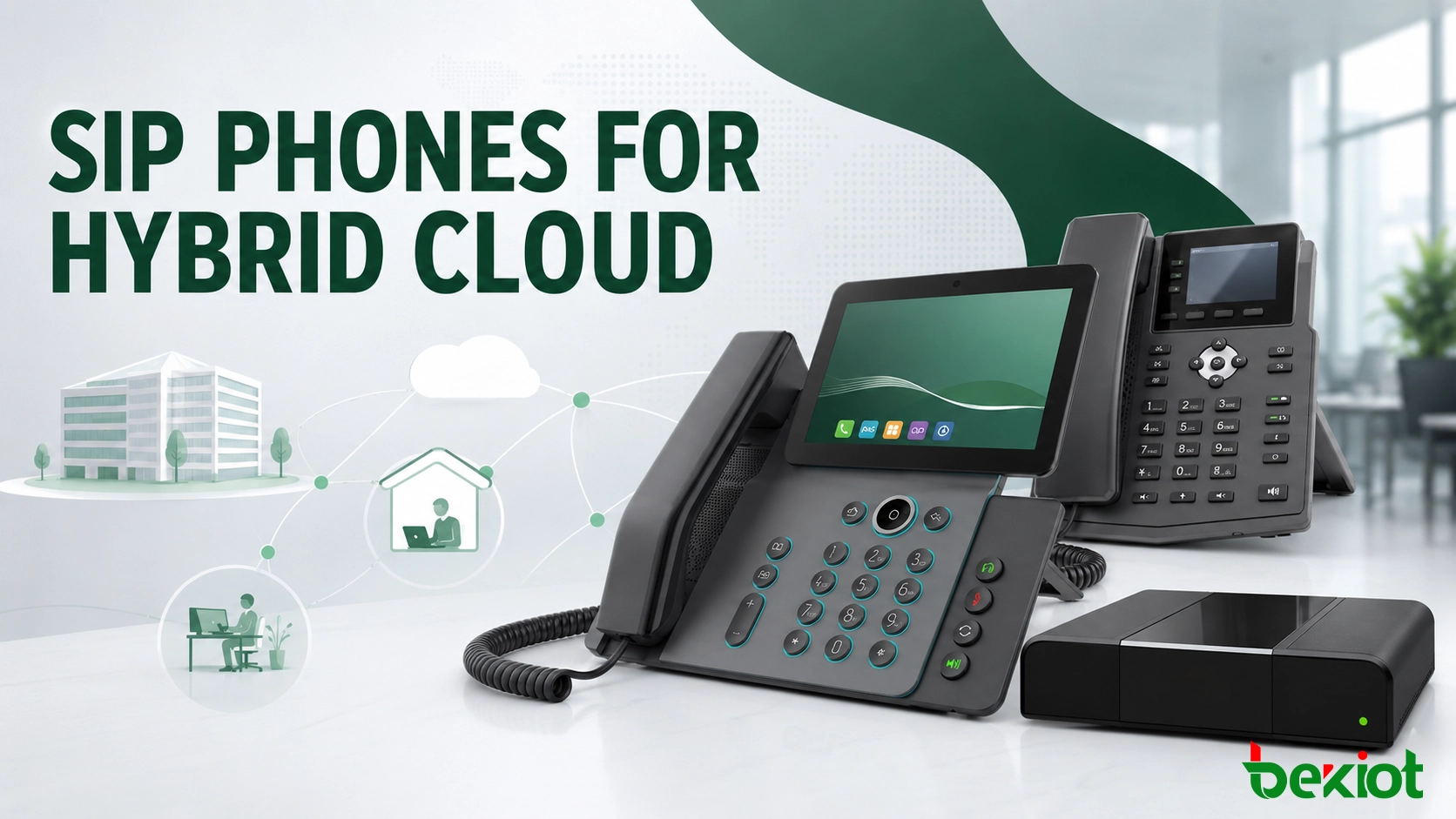 Cómo los teléfonos SIP admiten las comunicaciones en la nube híbrida