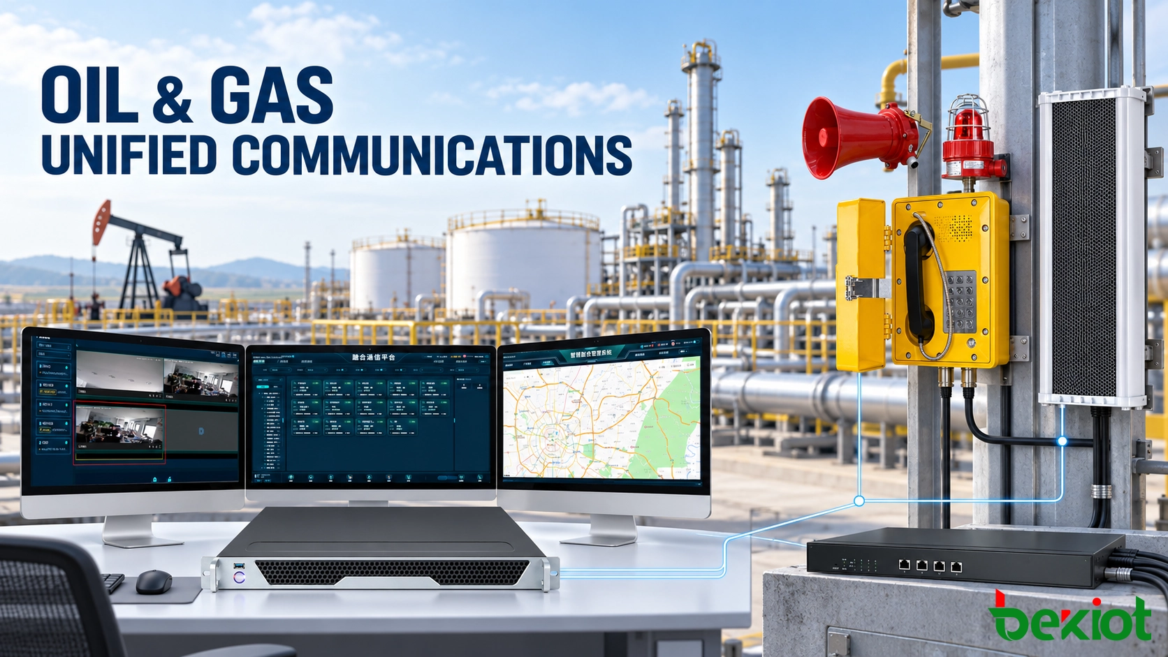 Comunicaciones Unificadas de Petróleo y Gas: Despacho, Alertas y Operaciones Resilientes