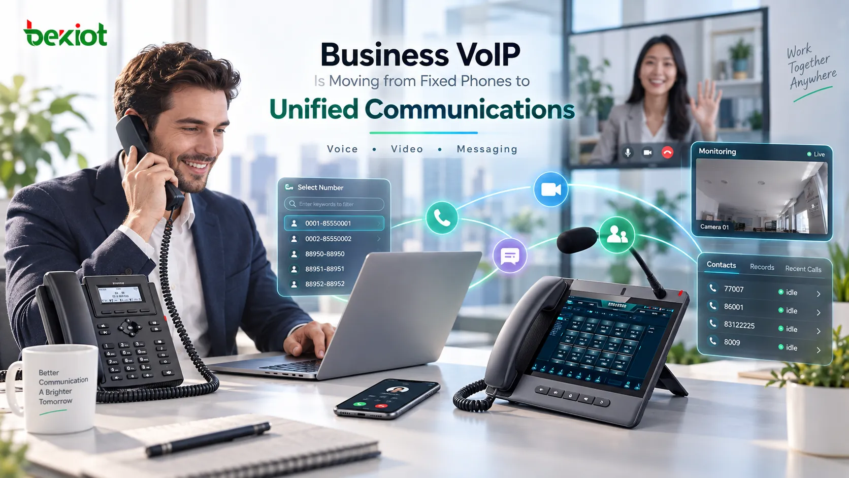El VoIP empresarial está pasando de los teléfonos fijos a las plataformas de comunicaciones unificadas