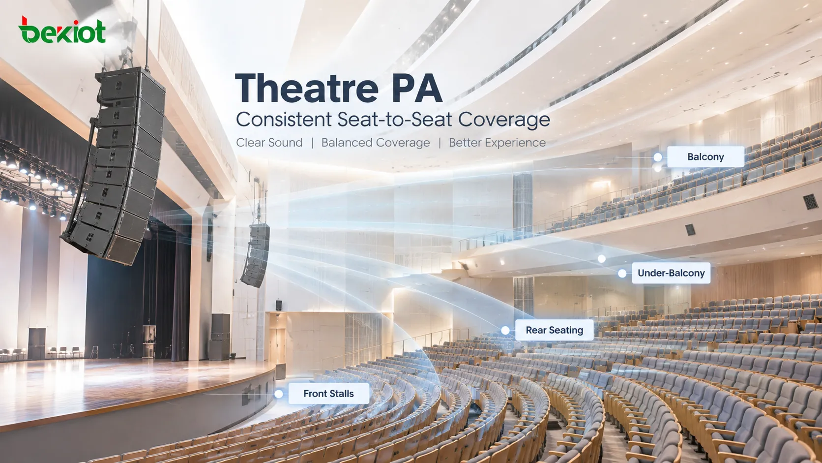 ¿Por qué los sistemas de PA para teatros están pasando de un SPL alto a una cobertura consistente entre butacas?