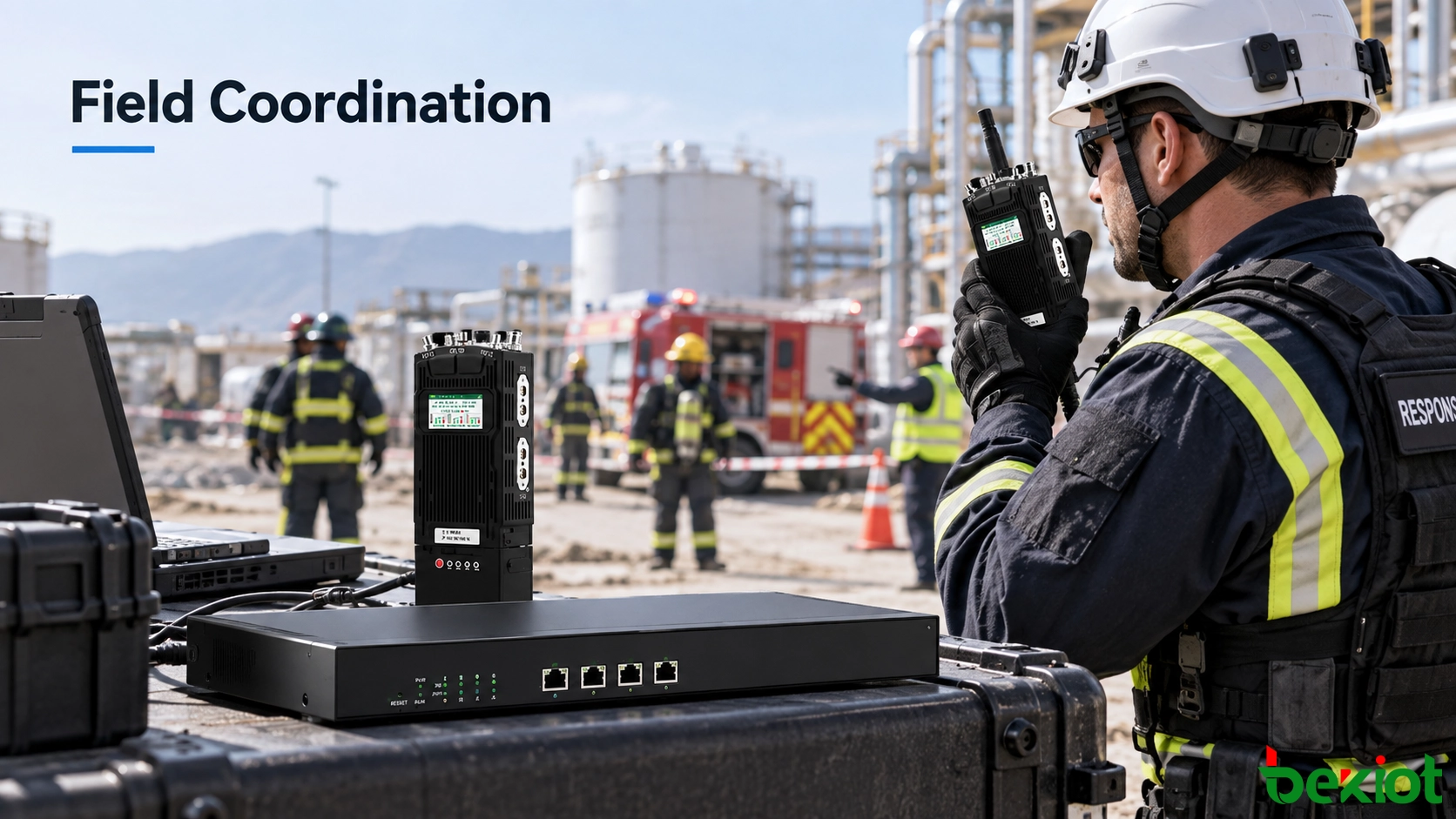 Entorno de comunicación de emergencia que integra telefonía, vídeo, radio, megafonía y recursos de despacho