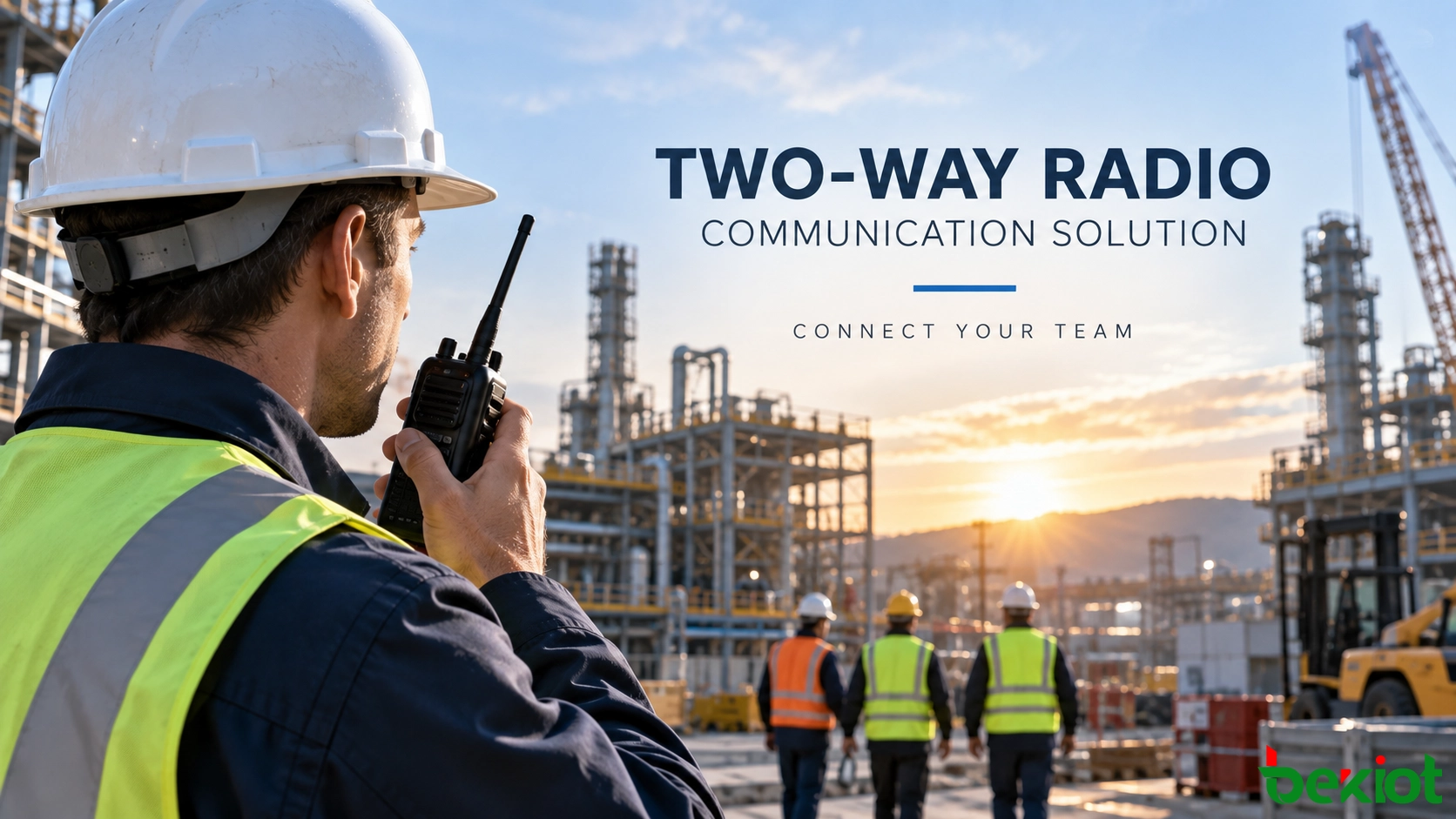 Solución de comunicación por radio bidireccional para operaciones de campo