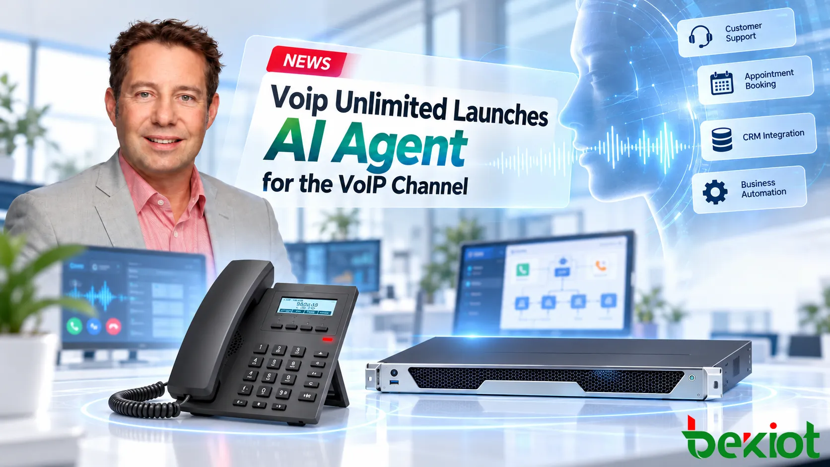 Voip Unlimited lanza AI Agent mientras los servicios de voz con IA llegan al canal VoIP